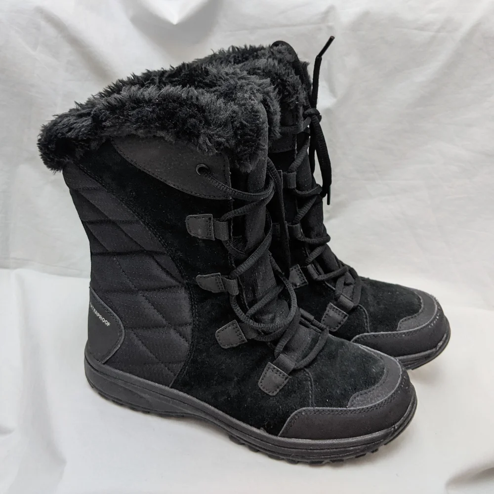 Columbia Women's Black Ice Maiden II Insulated Winter Boots Size 7